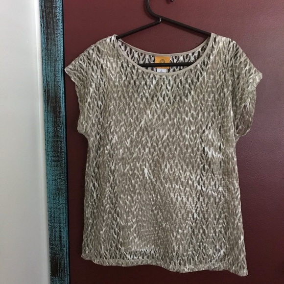 Ruby Rd beige Top 2pc connected - Picture 7 of 7